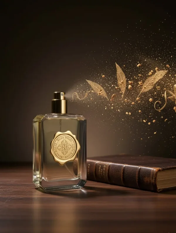 Morpheus Extrait de Parfum Rosa Dolce şişesi – unisex extrait de parfum